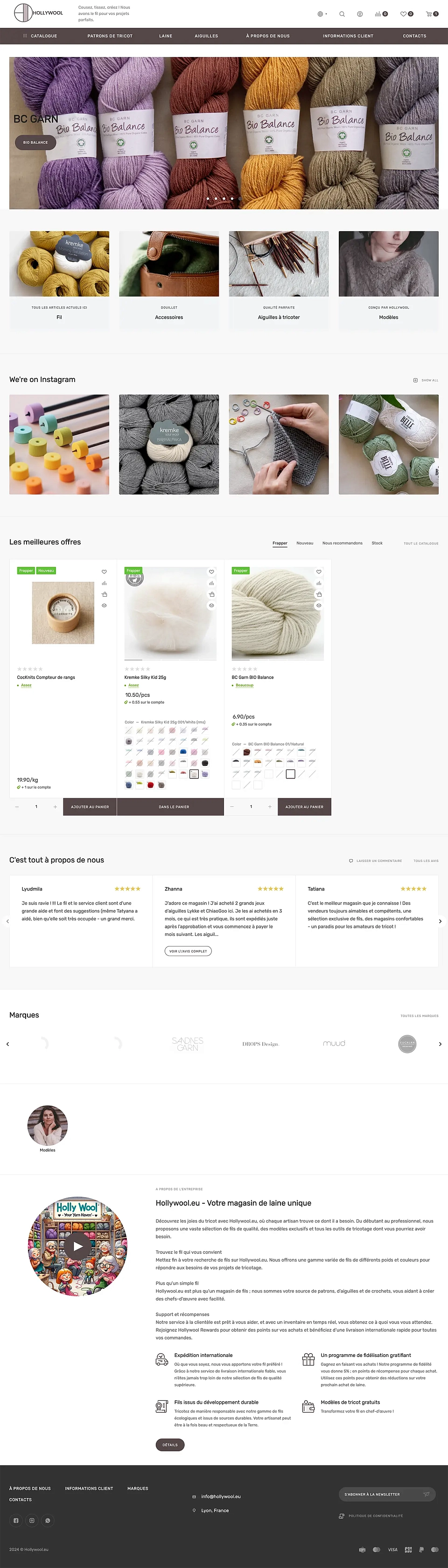 Online store of quality yarn