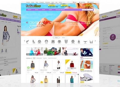 FashionShow: clothes, shoes, bags, accessories. Store template for 1C-Bitrix (redsign.fashionshow) - solution for Bitrix