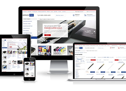 OfficePRO: printer consumables, stationery, office furniture. Ready online store (redsign.prooffice) - solution for Bitrix