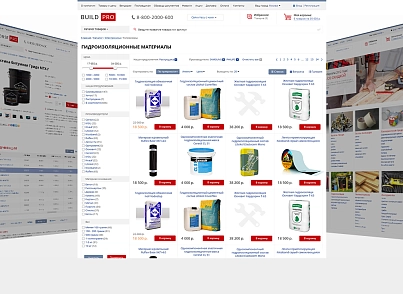 BuildPRO: building materials, plumbing, power tools. Ready online store (redsign.prostroy) - solution for Bitrix