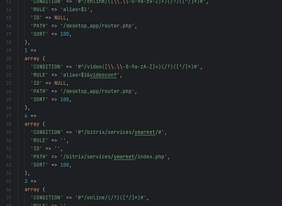 URL Rewrite Controller (trdn.urls) - solution for Bitrix