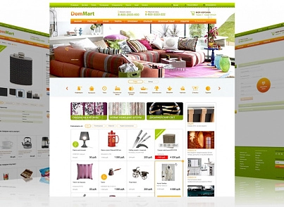 DomMart: goods for home and interior, dishes. Template for Bitrix (Russian + English) (redsign.homeware) - solution for Bitrix