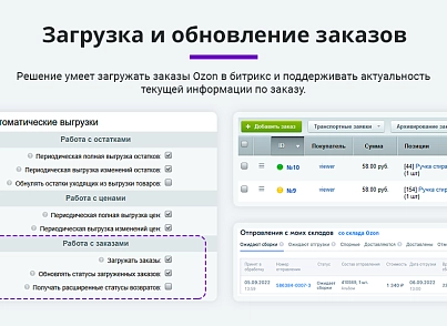 Интеграция с Ozon (Озон). Цены, остатки, заказы, статусы, акты (arturgolubev.ozon) - solution for Bitrix