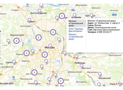 whatAsoft: Yandex.map of Big Data information block objects (whatasoft.geoobjectsmapbd) - solution for Bitrix