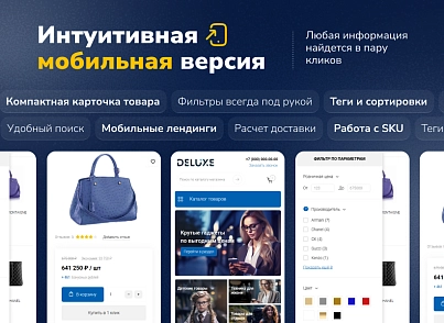 Deluxe - multifunctional online store 2 in 1 (dw.deluxe) - solution for Bitrix