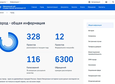 Сайт государственной организации 3.0 + версия для слабовидящих (redsign.government) - solution for Bitrix