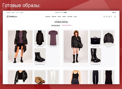 Trendy.Pro: clothing, footwear and accessories store. (vlweb.trendypro) - solution for Bitrix