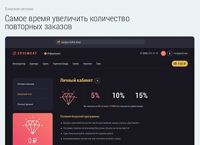 Burger delivery. Delivery Burgers. (bd.burgers) - solution for Bitrix