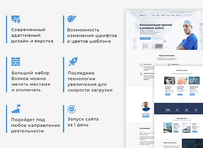 Иннова: MedLand - лендинг медицинского центра (innova.medland) - solution for Bitrix